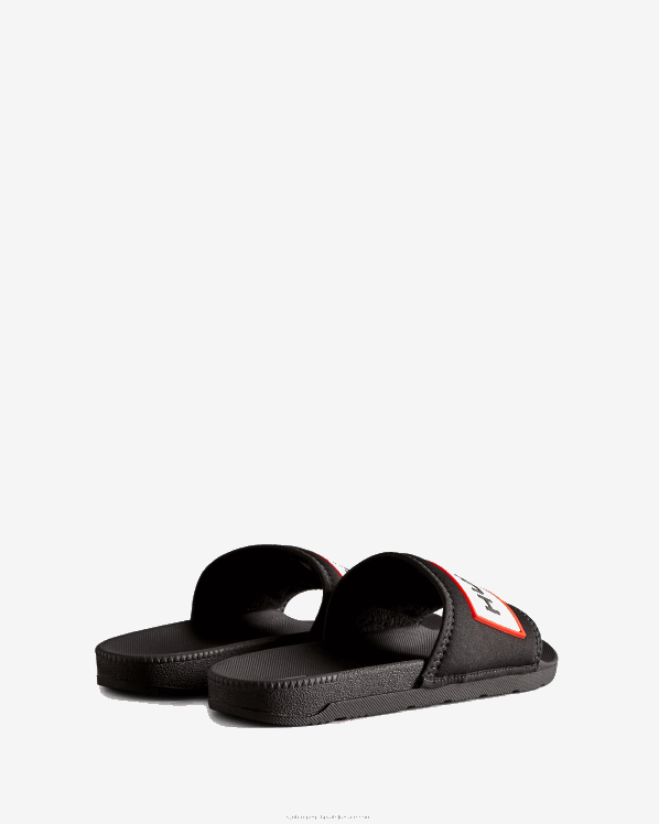 muškarci Hunter crno neoprenski tobogan s logotipom FFP0T569