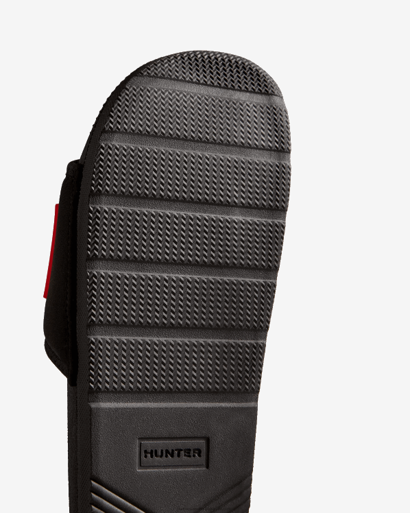 muškarci Hunter crno neoprenski tobogan s logotipom FFP0T569
