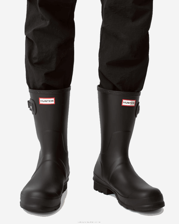muškarci Hunter crno originalne kratke kišne čizme FFP0T504
