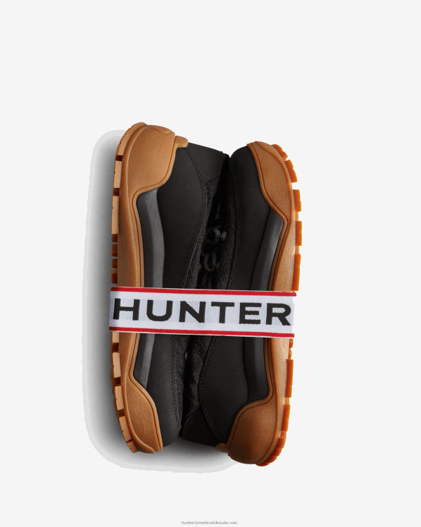 muškarci Hunter crno travel explorer komandoske čizme na vezanje FFP0T576
