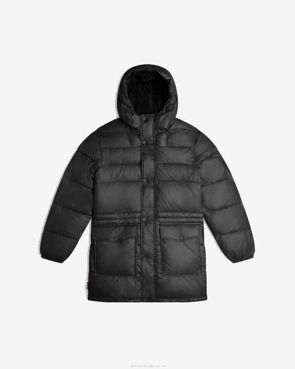 muškarci Hunter crno intrepid izolirani dugi pufer kaput FFP0T608