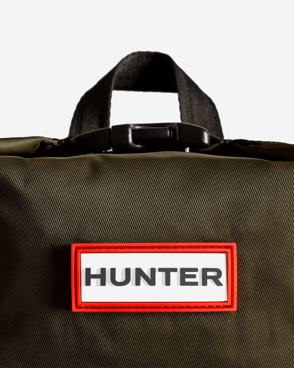 muškarci Hunter tamnomaslinasto mini najlonski ruksak pioneer top clip FFP0T424