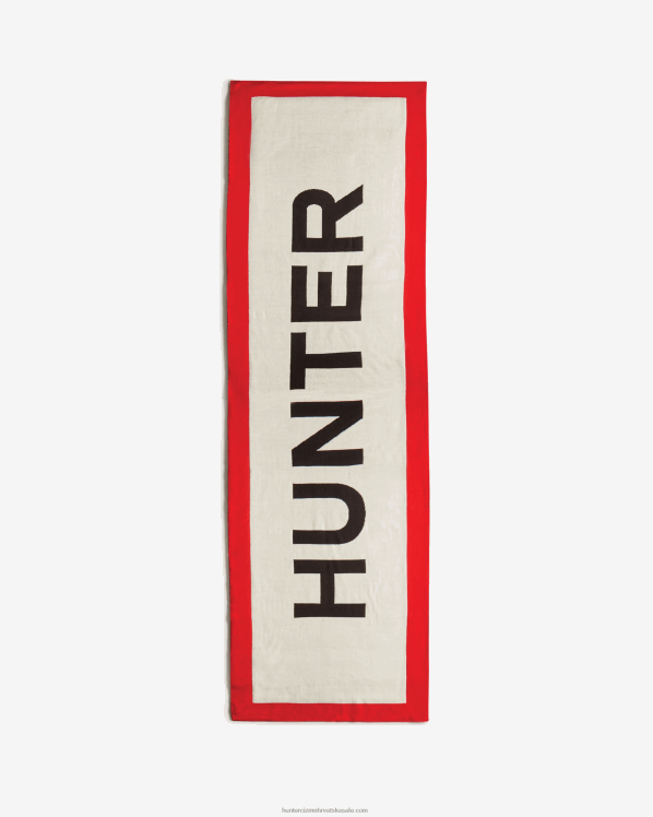 muškarci Hunter logo crveni brendirani šal FFP0T440