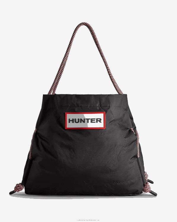 muškarci Hunter logo crne/crvene kutije putna ripstop torba za plažu od recikliranog najlona FFP0T379