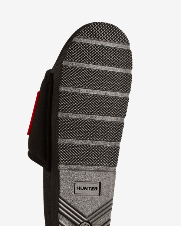 žene Hunter crno neoprenski tobogan s logotipom FFP0T105