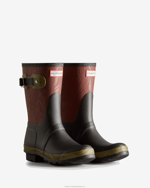žene Hunter erozija tekstura patchwork erozija tekstura patchwork kratke kišne čizme FFP0T316