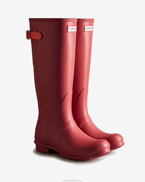žene Hunter glenmore rose/sun-cup narančasta visoke čizme za kišu podesive unazad FFP0T190