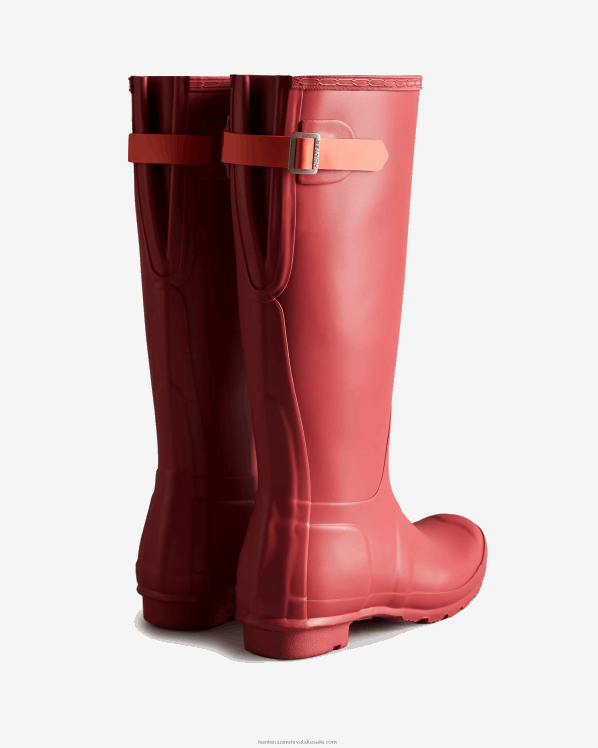 žene Hunter glenmore rose/sun-cup narančasta visoke čizme za kišu podesive unazad FFP0T190