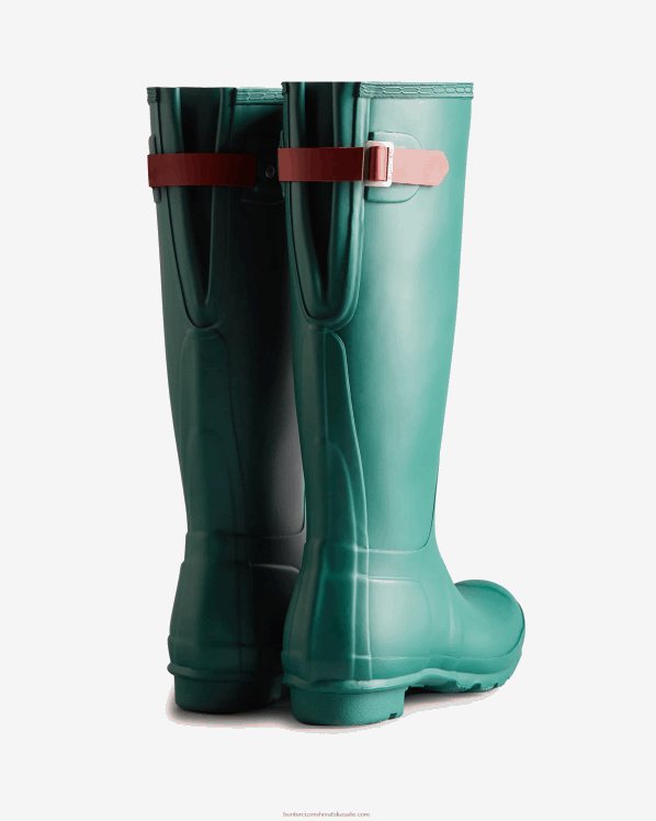 žene Hunter loch awe blue/glenmore rose visoke čizme za kišu podesive unazad FFP0T225