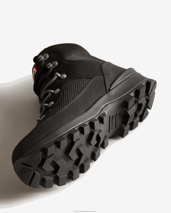 žene Hunter crno explorer izolirane commando čizme na vezanje FFP0T299