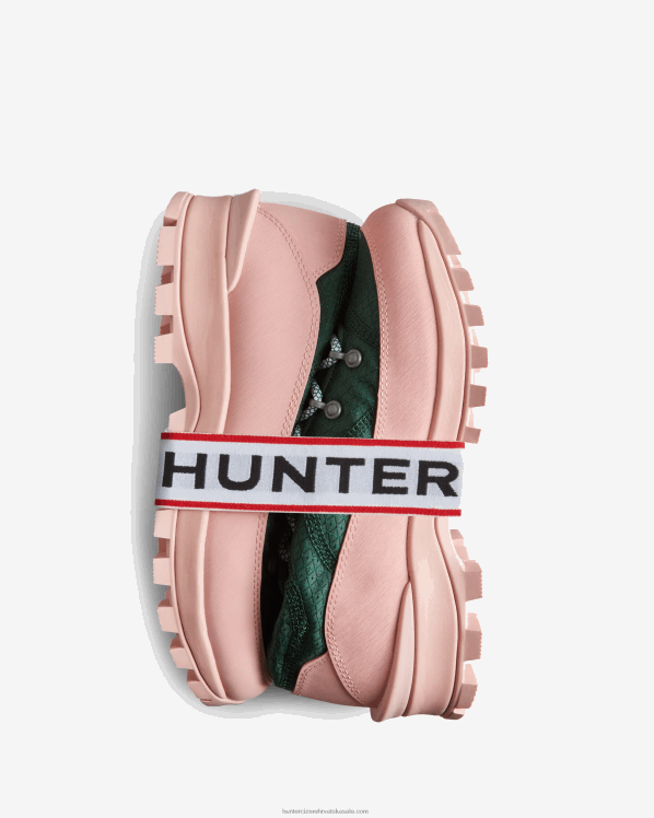 žene Hunter gustiš zelena/uvela ruža travel explorer komandoske čizme na vezanje FFP0T146
