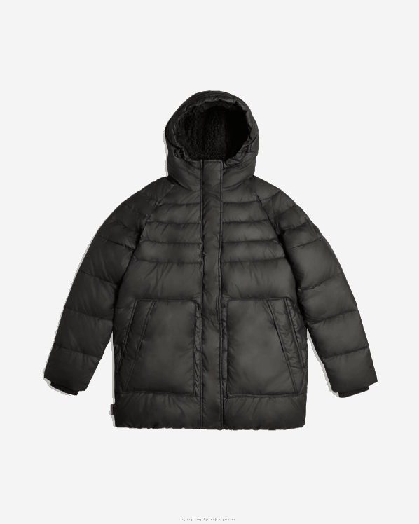 žene Hunter crno intrepid izolirana pufer jakna FFP0T362
