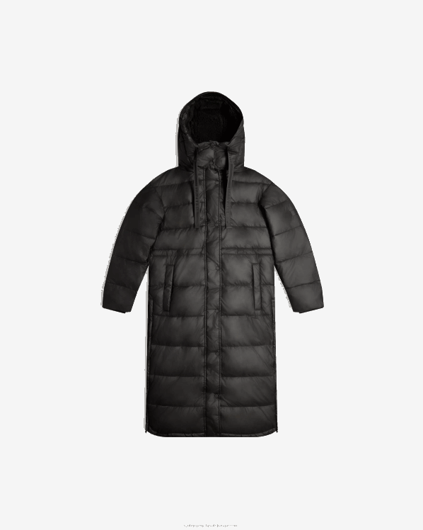 žene Hunter crno intrepid izolirani dugi pufer kaput FFP0T341