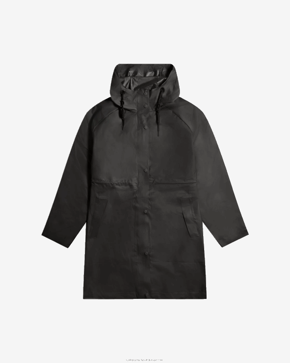 žene Hunter crno play vodootporna parka od prozirnog vinila FFP0T351